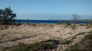 View of Lake Michigan from our campsite