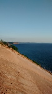 View of Lake Michigan from the dunes