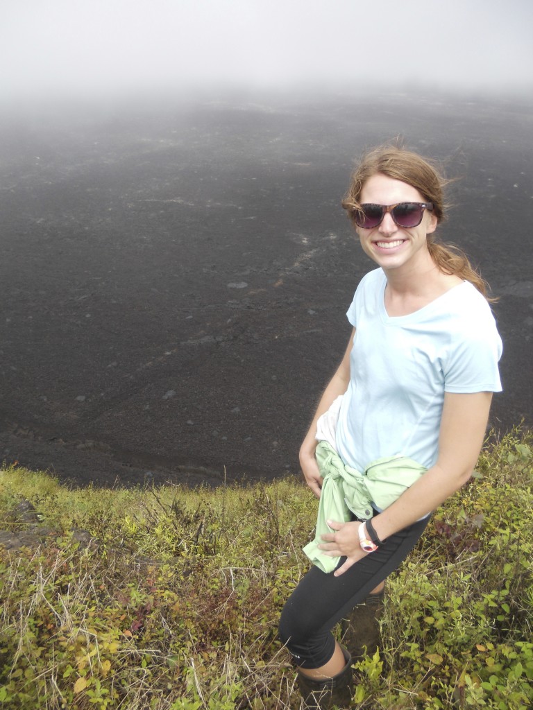 Erin at volcano
